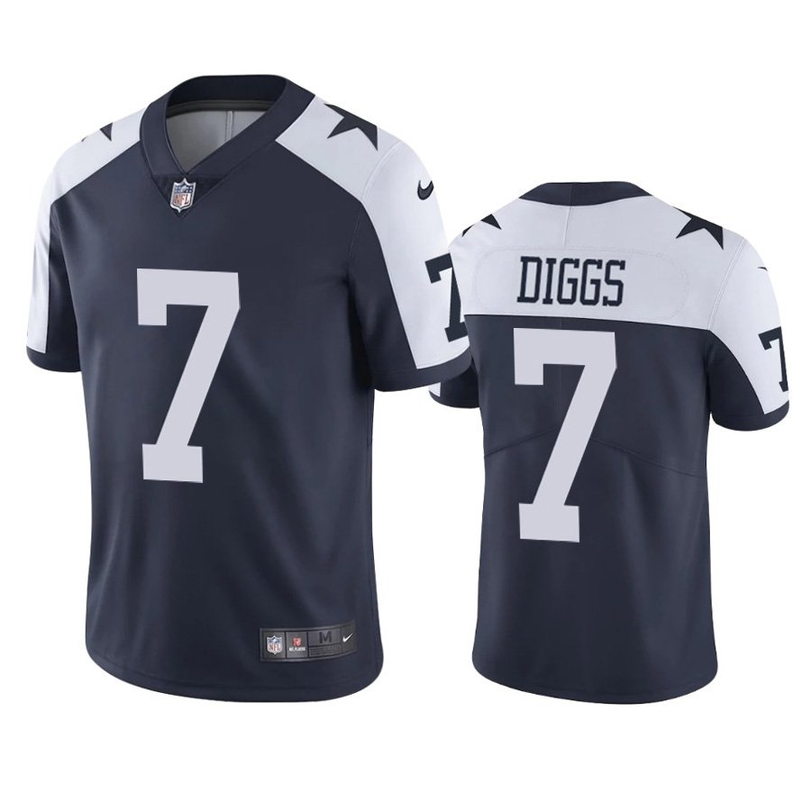 Men Dallas Cowboys #7 Trevon Diggs Blue Vapor Limited Football NFL Jersey Stitched